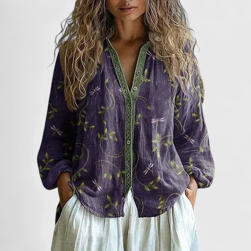 IRRA | Bluzka w vintage'owy wzór