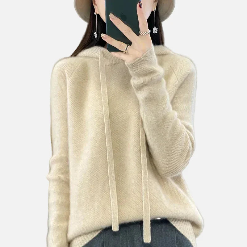 Hana | Zimowy Damski Sweter z Wełny Merino