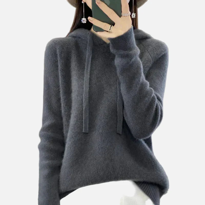 Hana | Zimowy Damski Sweter z Wełny Merino